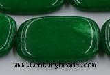 CCN4212 15.5 inches 30*40mm rectangle candy jade beads wholesale