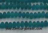 CCN4505 15.5 inches 3*5mm rondelle matte candy jade beads