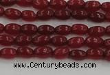 CCN4520 15.5 inches 4*6mm rice candy jade beads wholesale