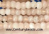 CCN5103 15 inches 3*4mm faceted rondelle candy jade beads