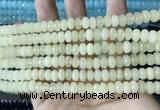 CCN5135 15 inches 5*8mm faceted rondelle candy jade beads