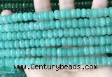 CCN5152 15 inches 5*8mm faceted rondelle candy jade beads