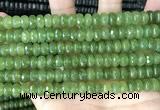 CCN5158 15 inches 5*8mm faceted rondelle candy jade beads