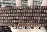 CCN5161 15 inches 5*8mm faceted rondelle candy jade beads
