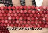 CCN5240 15 inches 8mm faceted nuggets candy jade beads