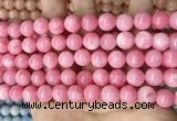 CCN5534 15 inches 8mm round candy jade beads Wholesale