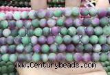 CCN5622 15 inches 8mm round matte candy jade beads Wholesale