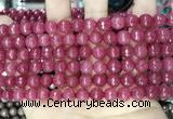 CCN5726 15 inches 8mm faceted round candy jade beads