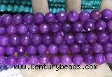 CCN5798 15 inches 10mm faceted round candy jade beads