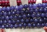 CCN5799 15 inches 10mm faceted round candy jade beads