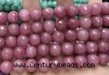 CCN5803 15 inches 10mm faceted round candy jade beads