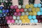 CCN5819 15 inches 10mm faceted round candy jade beads