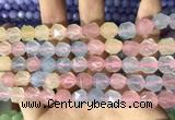 CCN5850 15 inches 8mm faceted nuggets candy jade beads Wholesale