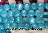 CCN5893 15 inches 15mm flat round candy jade beads Wholesale