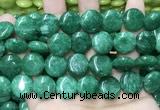 CCN5908 15 inches 15mm flat round candy jade beads Wholesale