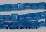 CCN591 15.5 inches 8*8mm square candy jade beads wholesale