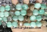 CCN5910 15 inches 15mm flat round candy jade beads Wholesale