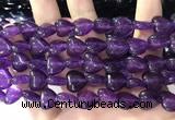 CCN5930 15 inches 12*12mm heart candy jade beads Wholesale