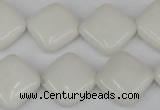 CCN595 15.5 inches 15*15mm diamond candy jade beads wholesale