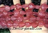 CCN5951 15 inches 14*14mm heart candy jade beads Wholesale