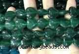 CCN5959 15 inches 14*14mm heart candy jade beads Wholesale