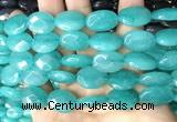 CCN5972 15 inches 13*18mm faceted oval candy jade beads