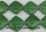 CCN599 15.5 inches 15*15mm diamond candy jade beads wholesale