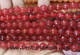 CCN6307 15.5 inches 8mm faceted round candy jade beads Wholesale