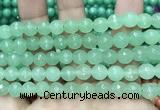 CCN6330 15.5 inches 8mm faceted round candy jade beads Wholesale