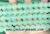 CCN6365 15.5 inches 6mm, 8mm, 10mm & 12mm round matte candy jade beads