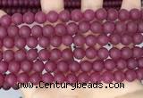 CCN6371 15.5 inches 6mm, 8mm, 10mm & 12mm round matte candy jade beads