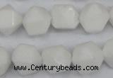 CCN660 15.5 inches 15*15mm faceted nuggets candy jade beads