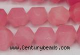 CCN661 15.5 inches 15*15mm faceted nuggets candy jade beads