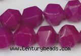 CCN665 15.5 inches 15*15mm faceted nuggets candy jade beads