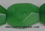 CCN697 15.5 inches 30*40mm faceted octagonal candy jade beads