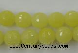 CCN759 15.5 inches 4mm faceted round candy jade beads wholesale