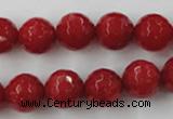 CCN790 15.5 inches 8mm faceted round candy jade beads wholesale