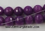 CCN881 15.5 inches 18mm faceted round candy jade beads