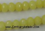 CCN907 15.5 inches 9*12mm faceted rondelle candy jade beads