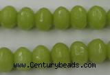 CCN912 15.5 inches 9*12mm faceted rondelle candy jade beads