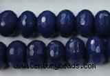 CCN926 15.5 inches 10*14mm faceted rondelle candy jade beads