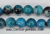 CCO164 15.5 inches 12mm round dyed natural chrysotine beads