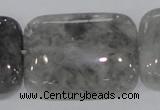 CCQ180 15.5 inches 30*40mm rectangle cloudy quartz beads wholesale