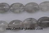 CCQ244 15.5 inches 12*16mm oval cloudy quartz beads wholesale