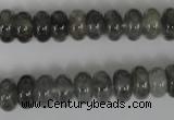 CCQ327 15.5 inches 6*10mm rondelle cloudy quartz beads wholesale