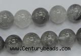 CCQ53 15.5 inches 12mm round cloudy quartz beads wholesale