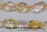 CCR100 15.5 inches 8-15mm natural citrine gemstone nugget beads