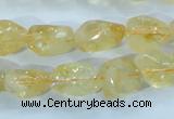 CCR101 15.5 inches 8-14mm natural citrine gemstone nugget beads