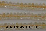 CCR171 15.5 inches 3*5mm faceted rondelle natural citrine beads