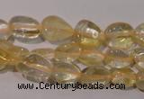 CCR217 15.5 inches 9*12mm nuggets natural citrine gemstone beads